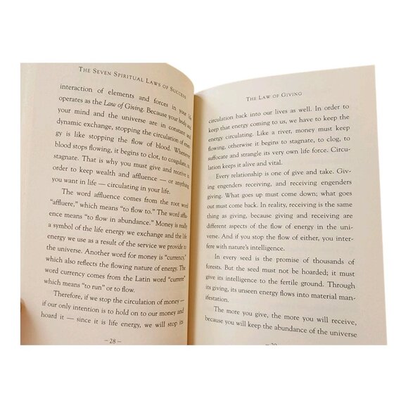 The Seven Spiritual Laws of Success by Deepak Chopra 1994 Hardcover Dust Jacket - Picture 6 of 11